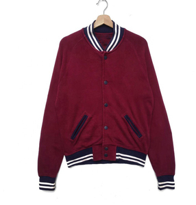 Chaqueta universitaria de lana de invierno con botones de alta calidad Chaqueta universitaria de manga de cuero al por mayor chaquetas de última moda fáciles de usar - Product Image 5