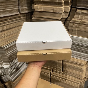 Venta al por mayor Cajas de pizza para llevar Contenedores fuertes Caja de correo-Cajas de pizza de cartón corrugado Kraft de todos los tamaños de Vietnam - Product Image 3