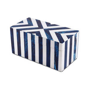 Caja rectangular bohemia minimalista con diseño de hueso para joyas y pequeños accesorios. - Product Image 2