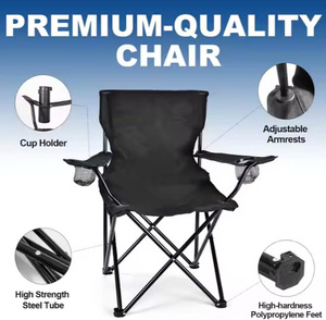 Lightweight Outdoor Folding Camping <b>Chairs</b> Portable Collapsible Picnic <b>Fishing</b> Beach <b>Chair</b> for Events Travel & Beach Picnics - Product Image 4
