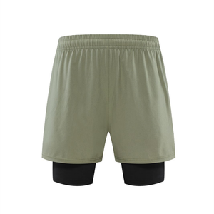 Shorts Deportivos de Secado Rápido para Hombre Sultan Boxing, Shorts de Gimnasio 2 en 1, Detalles Reflectantes, Bolsillos Elásticos, Color Sólido - Product Image 2