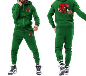 Trendy Puff Print pantalones acampanados Chándal Traje de sudor Unisex Sweat Jogger Set Vintage Full Flare Hoodies Chándal Trajes de sudor - Product Image 1