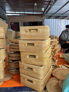 Premium Laundry <b>Storage</b> Rattan <b>Basket</b> Elegant Handcrafted Woven Texture for Modern Home Decor Wholesale. - Product Image 5