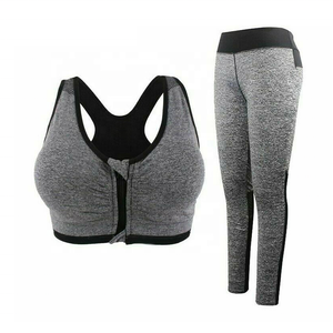 Women Yoga Bra Fitness Yoga Gym Wear Polyester Sexy Sport Yoga Tights and Tops Custom Fabric - Product Image 4