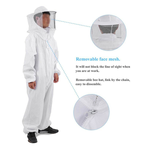Traje de Apicultura de Algodón de Alta Calidad Hecho a Medida, Mangas Largas, Ventilación, Protección Anticorte, Hecho en Pakistán, Servicio OEM Disponible - Product Image 3