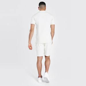 Short polo d'été personnalisé pour hommes Ensemble de short en maille de gymnastique Taille XS Polyester Poches Motif Décoration Short de course à la mode pour hommes - Product Image 6