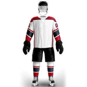 Conjuntos de camiseta y pantalón de hockey sobre hielo personalizados por sublimación, de primera calidad, servicio OEM, precio al por mayor, uniforme de hockey sobre hielo - Product Image 1