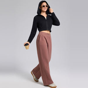 Loose Pants Full Length Casual Women's <b>Trousers</b> Comfort Polyester Material with Trendy Design - Product Image 4