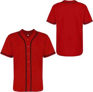 Camiseta de béisbol personalizada de alta calidad, Camiseta deportiva de equipo de sublimación transpirable para entrenamiento, camiseta de Béisbol Juvenil para hombres y mujeres - Product Image 1