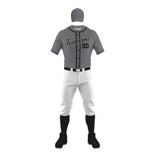 Meilleures ventes de tenues de baseball pour hommes, respirantes, 100% polyester, logo personnalisé, vêtements d'équipe, impression par transfert thermique, vêtements de sport - Product Image 1