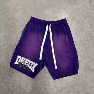 High Quality Customized 100% Cotton Heavyweight French Terry Sweat <b>Shorts</b> Pants Acid Wash <b>Shorts</b> for <b>Men</b> - Product Image 4