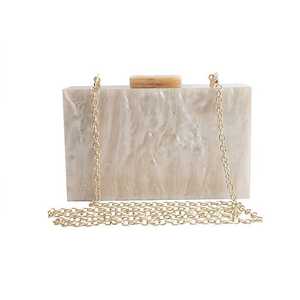 กระเป๋าถือคลัทช์เรซินสุดหรูกระเป๋าราตรีทำมือที่มีดีไซน์ที่ซับซ้อนเหมาะสำหรับงานแต่งงานงานเลี้ยงเจ้าสาวและงานเลี้ยงพิเศษ - Product Image 6