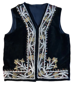 Custom Made Breathable Quick Dry Embroidered Woolen <b>Casual</b> Autumn Lace Sleeveless High Quality Men's O-Neck Open <b>Waistcoat</b> - Product Image 2