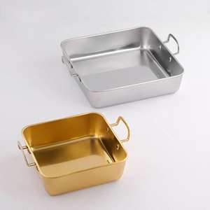 <b>Tray</b> Metal Serving Pan With <b>Side</b> Handles For Cooking Baking Home Hotel Restaurant Kitchen Durable Heavy Duty Use CommercialPro X - Product Image 6