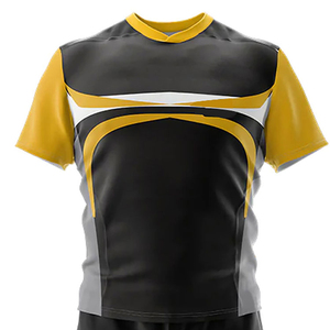 Uniforme de Rugby de Manga Corta Transpirable de Secado Rápido de Alta Calidad para Hombre, Nombre del Equipo Personalizado, MOQ Bajo, Hecho en Pakistán, Venta al por Mayor - Product Image 4
