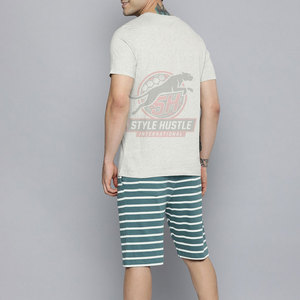 Conjunto de Camiseta y Pantalones Cortos 100% Algodón Transpirable, Manga Corta, Ligero y Duradero, Conjunto de Verano en Venta Online - Product Image 3