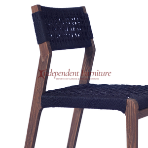 Wholesale Vintage Grey Rattan Wooden <b>Dining</b> <b>Chair</b> Minimalist Design for Home <b>Dining</b> Room Hotel & Restaurant Use for Villa - Product Image 2