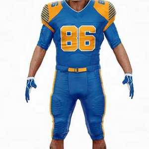 บริการ OEM ขายส่งเสื้อฟุตบอลอเมริกันคุณภาพสูง พิมพ์ลายดิจิทัล โลโก้สั่งทำได้ ไซส์ใหญ่ ชุดยูนิฟอร์มผู้ชาย ลดราคา - Product Image 2