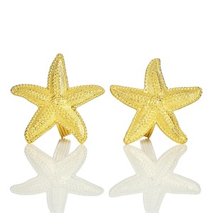 Elegante Anillo de Servilleta con Forma de Estrella de Mar Dorada, Perfecto para Decoración Costera, Cenas en Casa, Fiestas, Bodas y Regalos, Venta al por Mayor desde India - Product Image 1