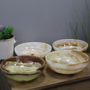 Cuencos de fruta y ensalada de resina de gran tamaño redondos de lujo modernos amigables con funcionalidad con cuencos de servicio hechos a mano de alta calidad Multi - Product Image 6