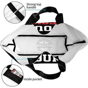 Bolso de mano de poliéster personalizado con logotipo de equipo Bolso de hombro personalizado para mujer-para viajes, negocios, compras y enseñanza - Product Image 5