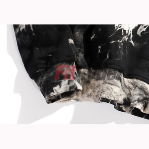 Sudadera con Capucha Tie Dye Vintage para Hombre, Diseño Personalizado, Secado Rápido, Transpirable, Ecológica, Estilo Urbano, Logotipo en Relieve, Color Sólido, Talla XS de Invierno - Product Image 6