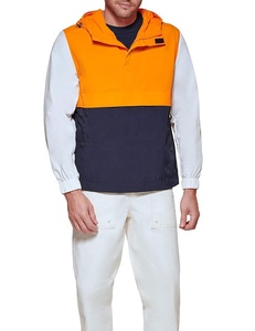 Veste coupe-vent pour homme de qualité supérieure, logo personnalisé en gros, tissu en nylon imperméable, veste à capuche coupe-vent - Product Image 3