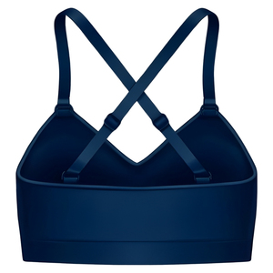 Soutien-gorge de sport pour femme à maintien élevé, écologique, simple, col en U, respirant, séchage rapide, en Spandex/Nylon, bretelles réglables, fermeture frontale amovible - Product Image 4