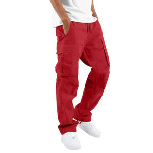 Pantalones de chándal de lona a la moda para hombre, pantalones de entrenamiento de gimnasia ecológicos para correr y ropa de calle diaria - Product Image 5