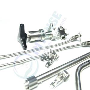 Sistema de Fijación de Retractor Cerebral Leyla, Juego de Instrumentos Quirúrgicos de Urología, Clase II, Cumple con MOL, Reutilizable, Acero Inoxidable - Product Image 5