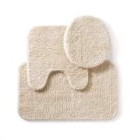 Nouvelles idées de produits 2022 Tapis de salle de bain et ensemble de tapis de bain en coton écologique antidérapant et tufté
