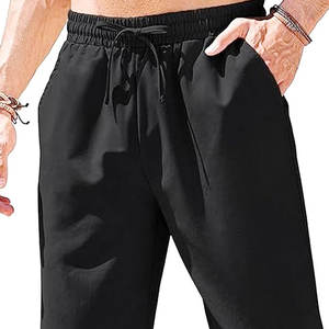 กางเกงคาร์โก้ผ้าฝ้าย100% สำหรับผู้ชาย, กางเกงคาร์โก้ยืดสบายกันลมระบายอากาศโลโก้เอวน้ำหนักเบา - Product Image 2