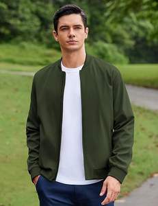 Blouson Bomber Léger pour Homme - Veste Coupe-Vent Casual Élégante avec Broderie sur le Devant Imperméable et Respirante Streetwear - Product Image 6