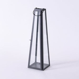 Bougeoir et lanterne en métal en fer romantique Belle conception créative pour la maison pour le dîner et la décoration de la chambre Matériau en verre - Product Image 4