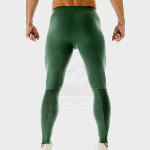 Pantalones de Compresión para Hombre Más Vendidos, Hechos a Medida, Cintura Elástica, Transpirables, de Secado Rápido, Spandex/Poliéster, Alta Calidad - Product Image 3