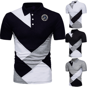 2021 nouveauté hommes coton Polyester de haute qualité pour Polo T-Shirts Logo personnalisé imprimé Anti-rides tricoté conception pour solide - Product Image 4