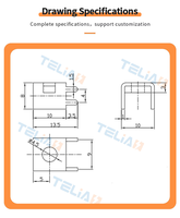 TLS4459-E M4 trou traversant sans fil PCB borne à vis connecteur de fil étamé en laiton borne CONNECTPR à courant élevé