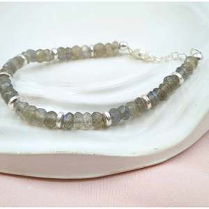 Blue Flashy Labradorite Crystal <b>Bracelet</b> & <b>Bangle</b> - Product Image 2