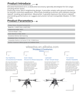 Juego de Soportes Elevados Profesionales de 30 cm para Drones de Carga FC100/FC200, Tren de Aterrizaje de Alta Resistencia, Material Compuesto - Product Image 5