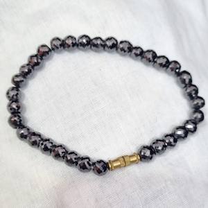 Cuentas sueltas personalizables de moissanita negra facetada de grado AAA de 8mm, joyería de Hip Hop de 6mm con Material de piedra - Product Image 5