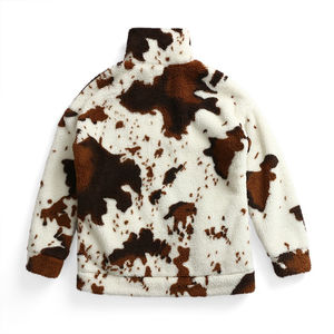 เสื้อมีฮู้ดสำหรับผู้หญิง2024ใหม่ลายวัวสไตล์ทรงหลวมดีไซน์กำหนดเองและโลโก้สำหรับฤดูหนาวขายส่ง - Product Image 3