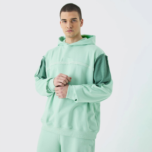 Sweat à capuche unisexe 100% coton Basics pull avec coupe ample motif solide automne hiver décontracté Streetwear pour les couples - Product Image 1