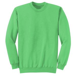High Quality Custom Embroidery French Terry Men's Sweatshirt Winter Oversized Crew Neck Casual Heavyweight <b>Plus</b> <b>Size</b> <b>Sweater</b> - Product Image 1