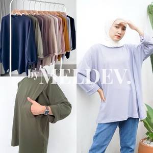 เสื้อเบลาส์ตัวยาวทรงหลวมขนาดใหญ่พิเศษสำหรับผู้หญิงไซส์ใหญ่-Bymeldev - Product Image 2