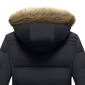 Veste parka matelassée réversible pour homme, décontractée, d'hiver, écologique, à séchage rapide, respirante, imperméable, en coton, doublure en polaire, capuche - Product Image 6