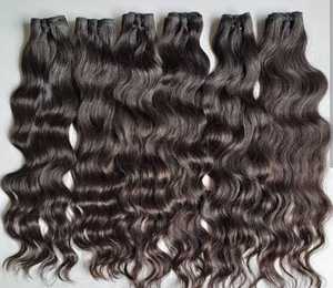 Paquetes de cabello ondulado indio natural sin procesar 100% Extensiones de cabello humano de color claro ¡Compre ahora! - Product Image 5