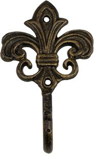 Premium <b>Wall</b> Mounted Cast Iron Coat <b>Rack</b> Single Spire Design <b>Hook</b> for Home Decor & Clothing for Door Use - Product Image 4