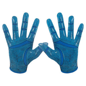 Guantes de fútbol americano de calidad superior Impreso personalizado Último estilo Cuero sintético impermeable Uso diario Precio caliente Top - Product Image 2