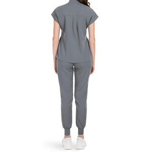 Profesional Hospital Mujeres Enfermera Médico Scrubs Uniforme Conjuntos Stretch Slim Fit Jogger Scrubs Traje Scrub enfermera - Product Image 3