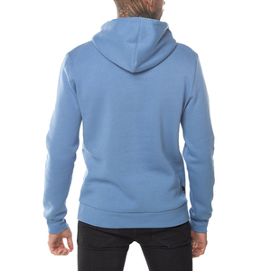 Sudadera con capucha azul claro para hombre Sudadera con capucha de invierno de cuello alto de etiqueta privada con diseño de parche - Product Image 2